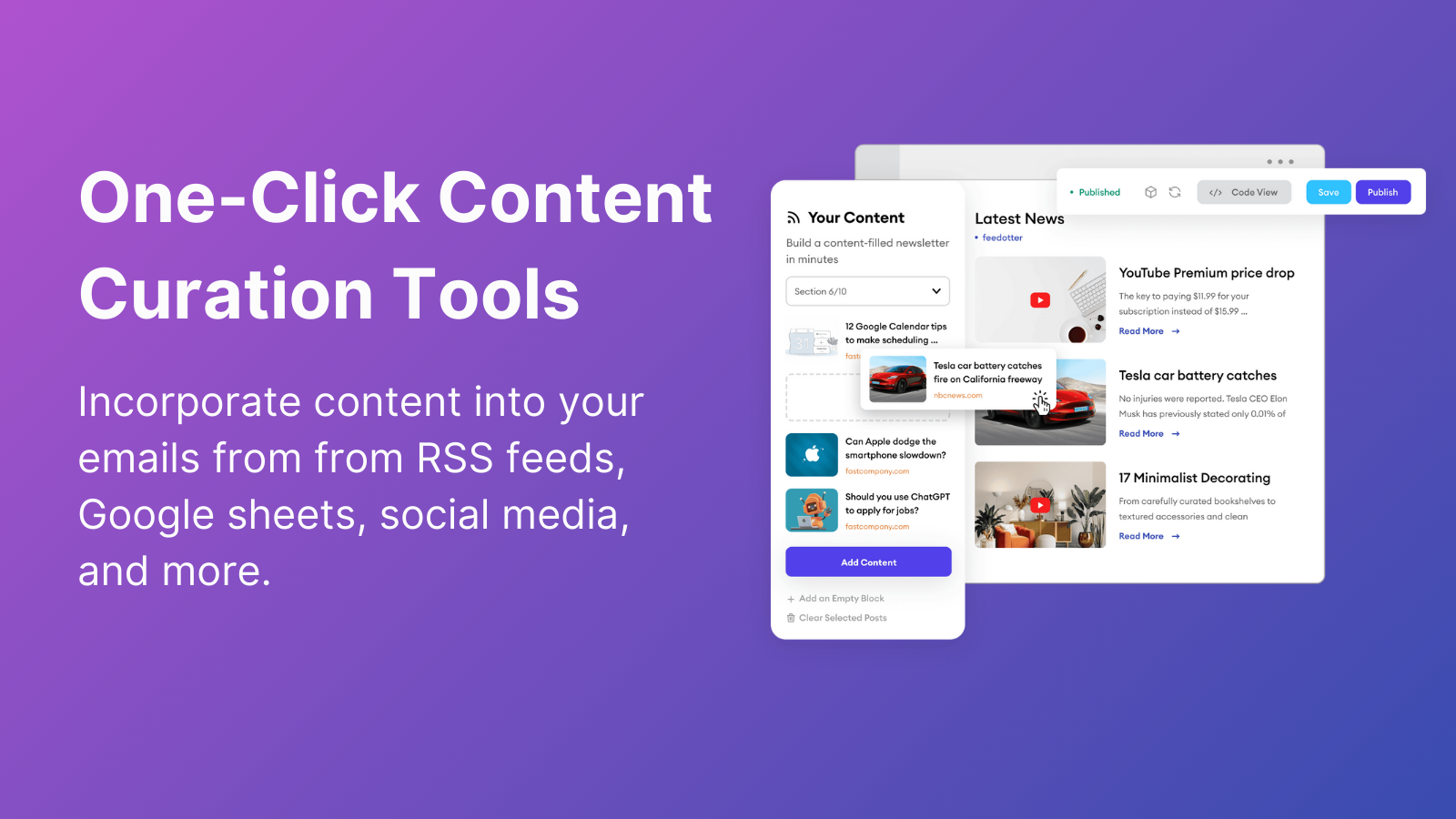 Create Newsletters In Minutes